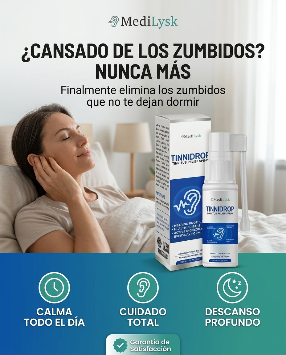 Tinnidrop Spray® - Despidete de la cera y molestos zumbidos (60ml)