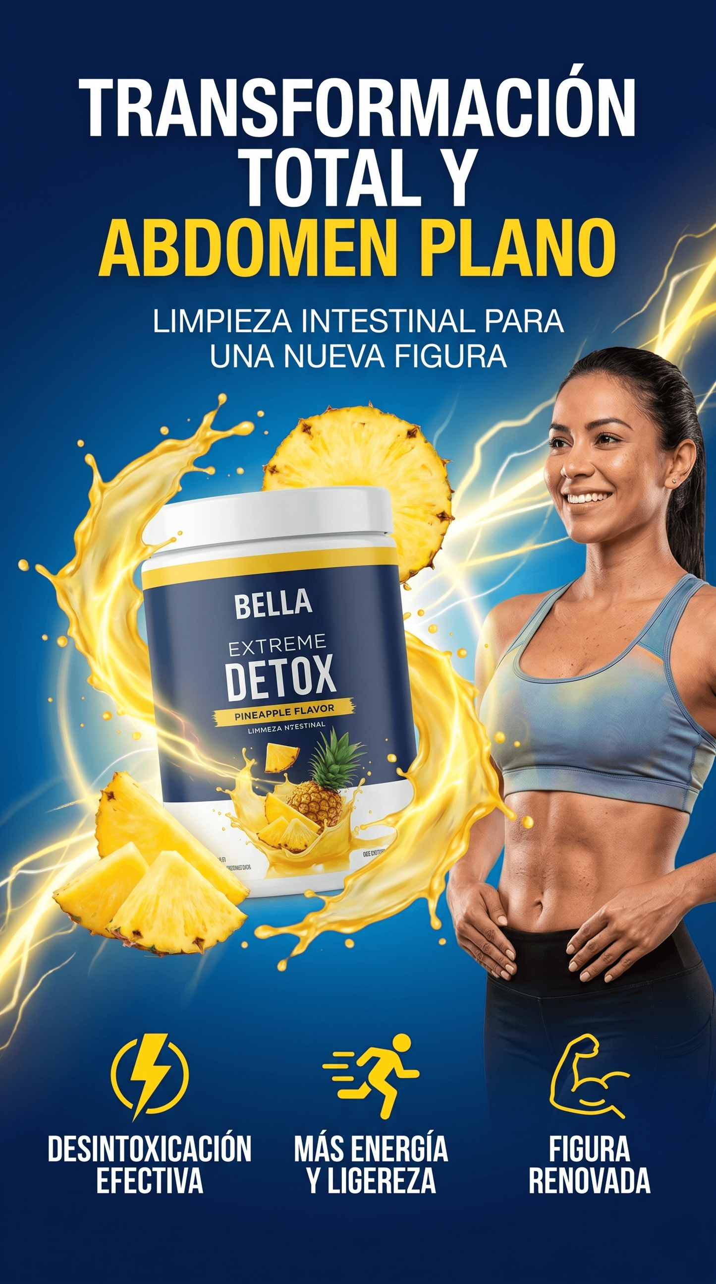 Bella Detox Sabor a Piña (400gr)