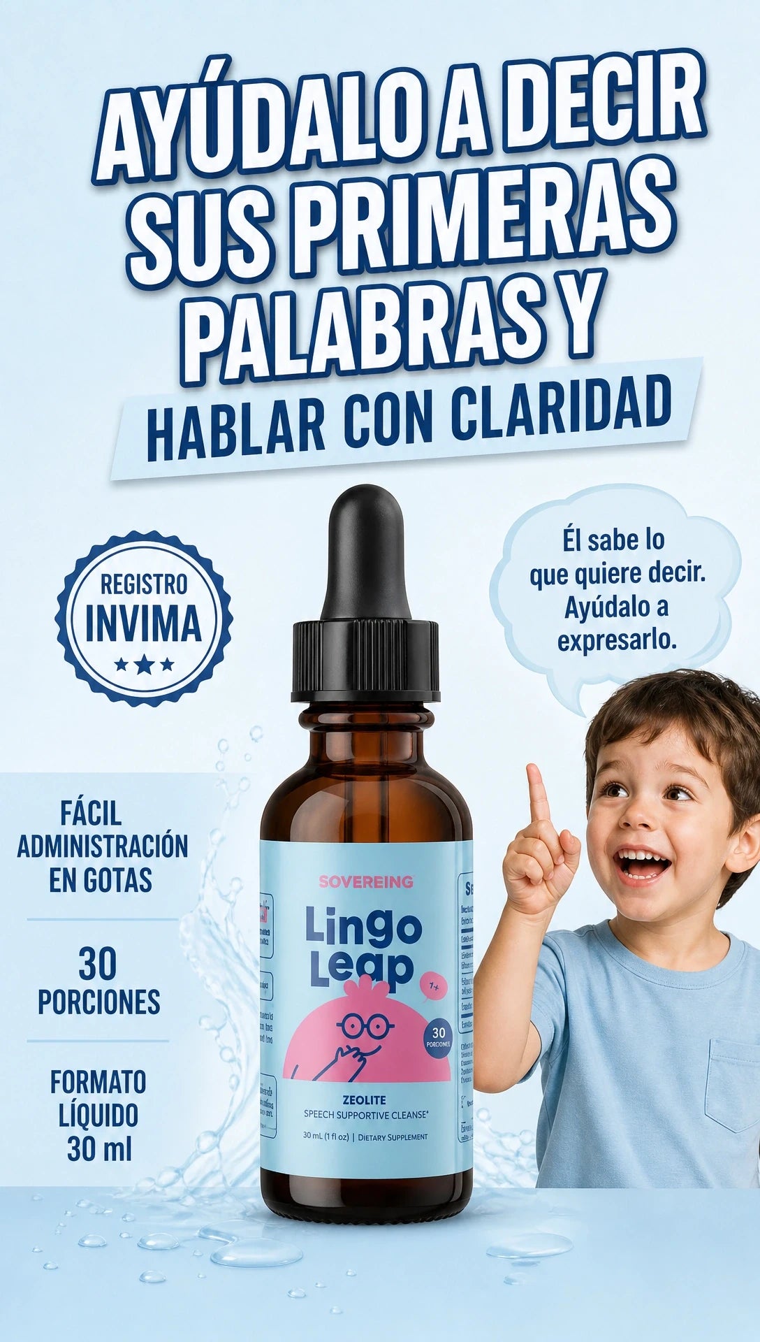 Lingo Leap - Suplemento de Apoyo al Habla (30ml)