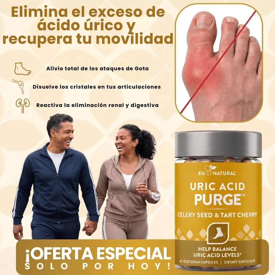 Uric Acid Purge: Tratamiento anti ácido urico (60caps)