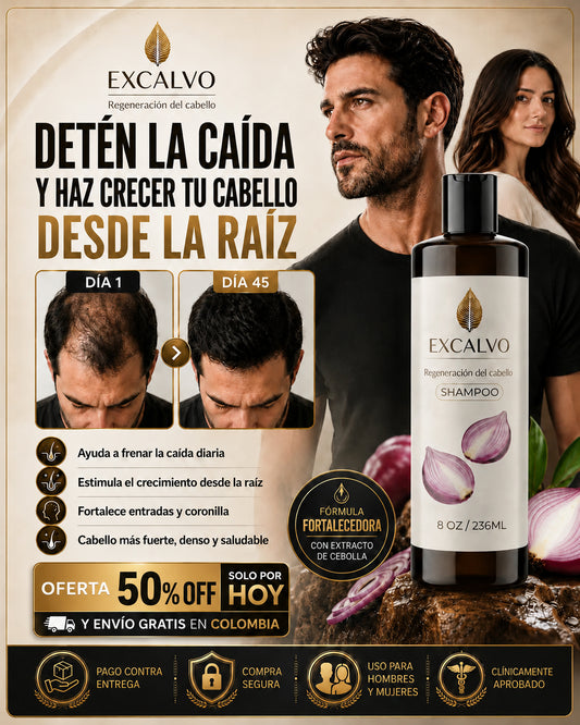 Excalvo™ Champú Anticaída y Crecimiento (250 ml)