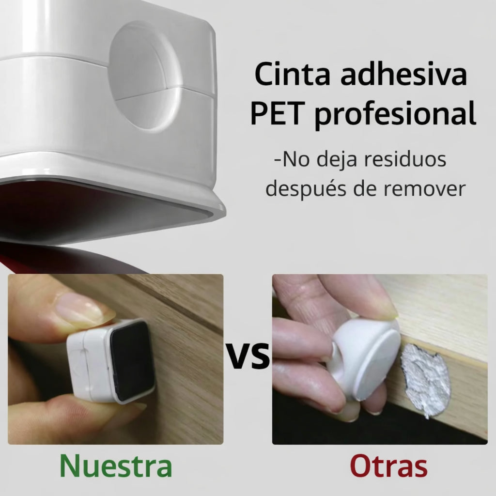 Organizador Magnético de Cables con Adhesivo Seguro (x6 unidades)