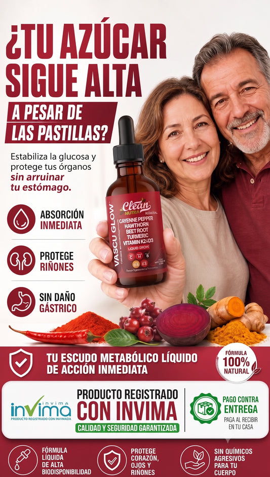 VascuGlow™ Soporte natural para Diabetes (60ml)