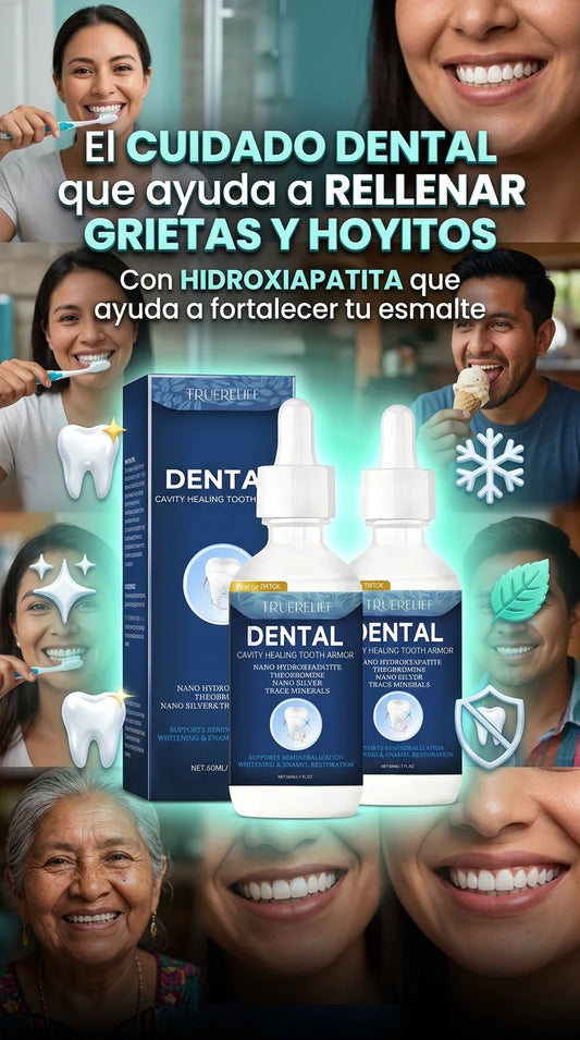 TrueRelief Dental Cavity™ - Tratamiento Dental Avanzado Reparador de Esmalte (60ml)