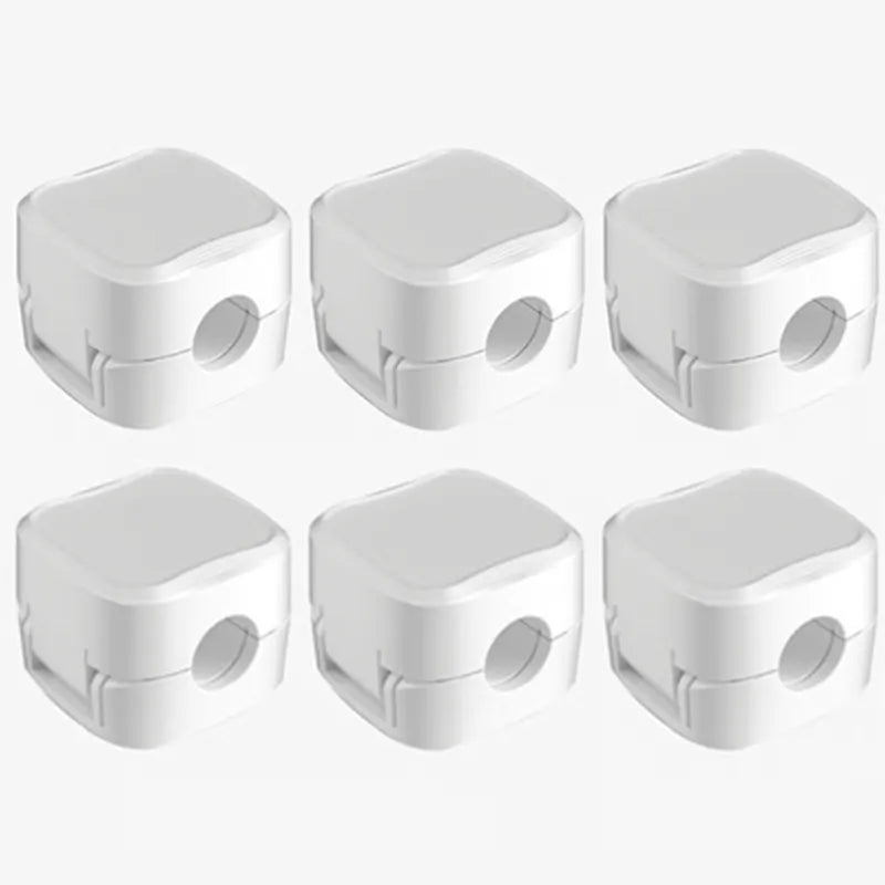 Organizador Magnético de Cables con Adhesivo Seguro (x6 unidades)