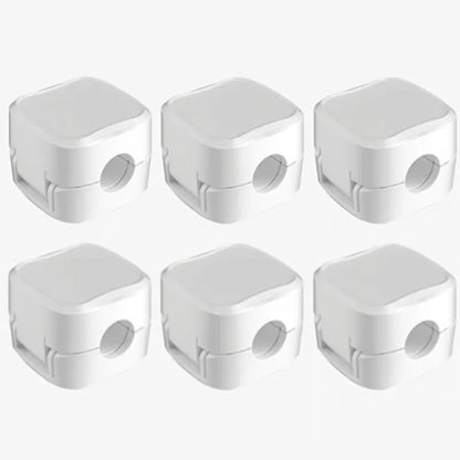 Organizador Magnético de Cables con Adhesivo Seguro (x6 unidades)