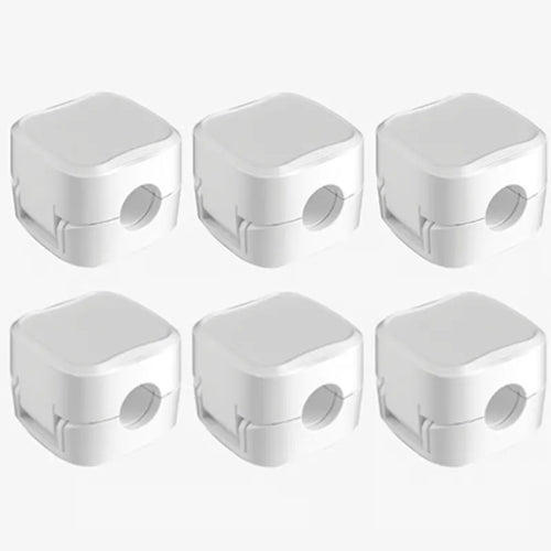 Organizador Magnético de Cables con Adhesivo Seguro (x6 unidades)