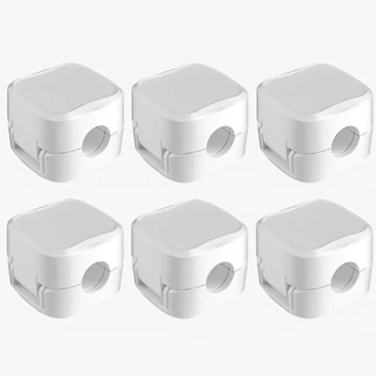 Organizador Magnético de Cables con Adhesivo Seguro (x6 unidades)