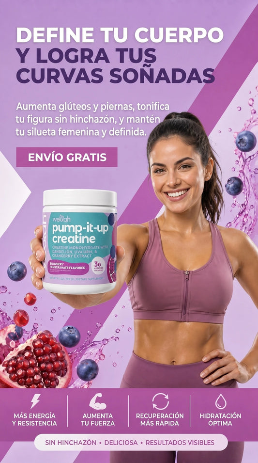 Wellah Pump-It-Up | Creatina Saborizada con Diente de León (255g)