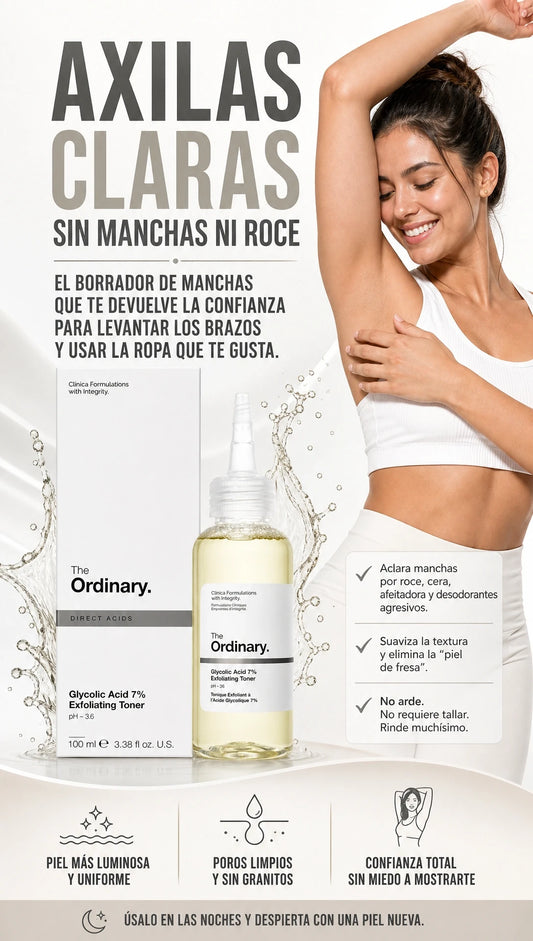 The Ordinary™ Acido Glicolico (100mL) Tratamiento Antimanchas y Zonas Oscuras