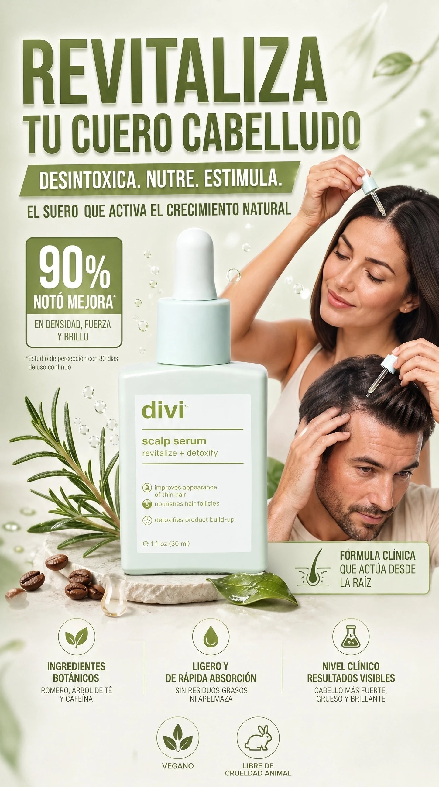 Divi Serum Revitalizante y Estimulador de Crecimiento (30mL)