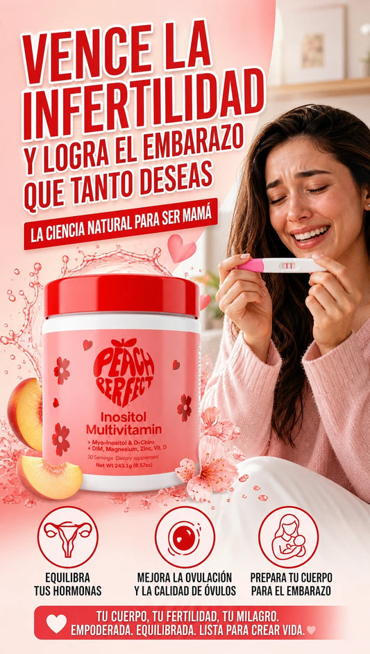 Peach Perfect™ en Polvo: Adiós a la Infertilidad (243g)